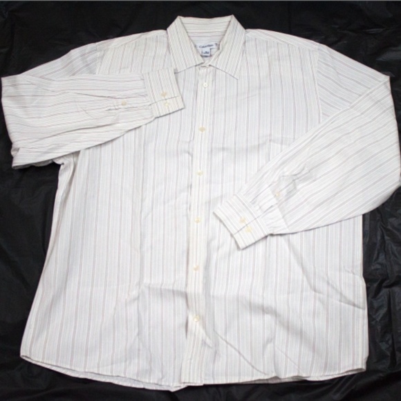 Calvin Klein Men's Long Sleeve Button Front Shirt Size XL - Picture 5 of 7